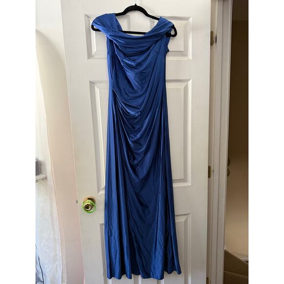 OYS Dresses & Skirts - Blue Fitted Dress By OYS Size Large NWOT
